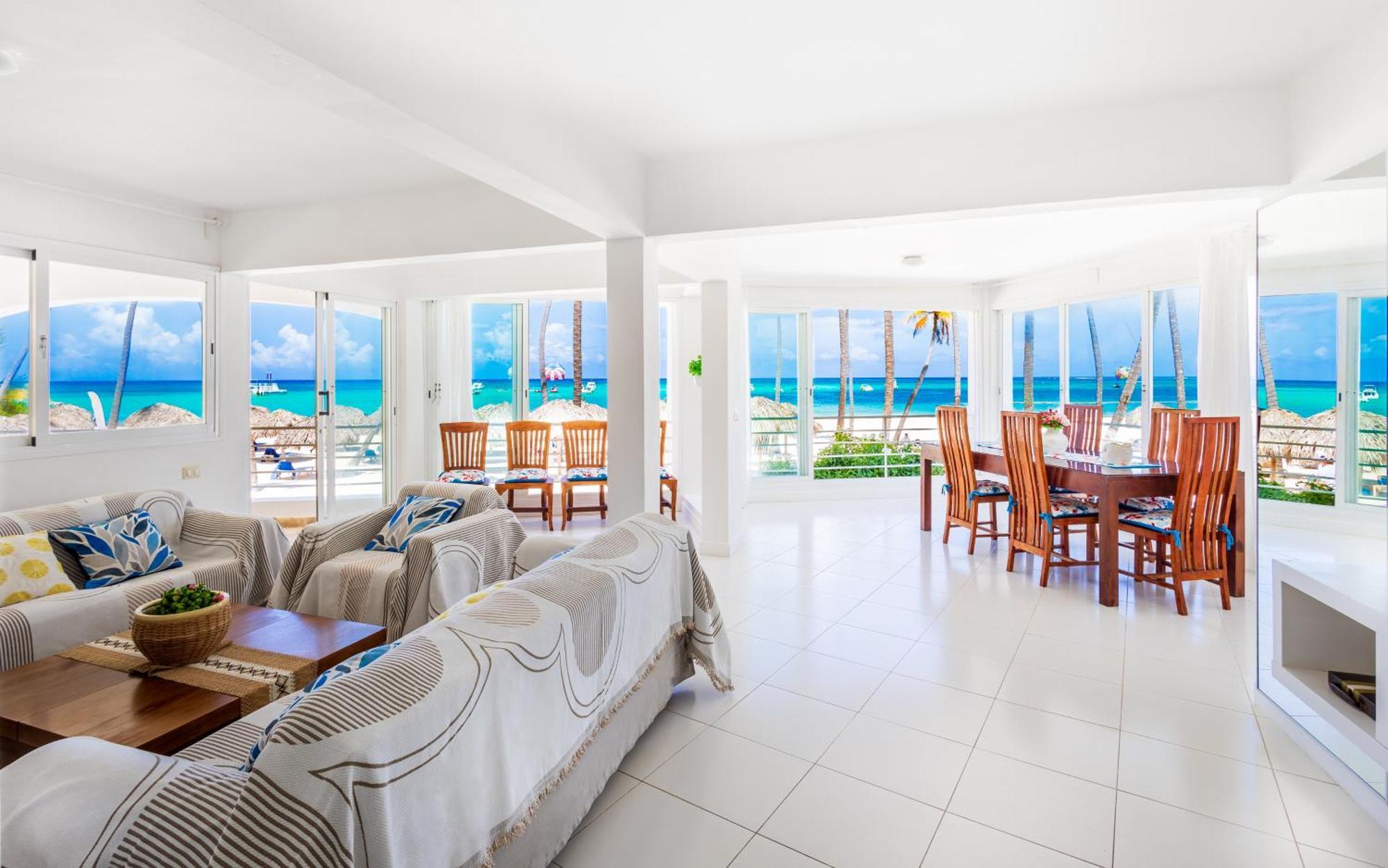 Prime Ocean View Punta Cana Apartments - 3-Bedroom Getaway With Private Terrace On Bavaro Beach Eksteriør bilde